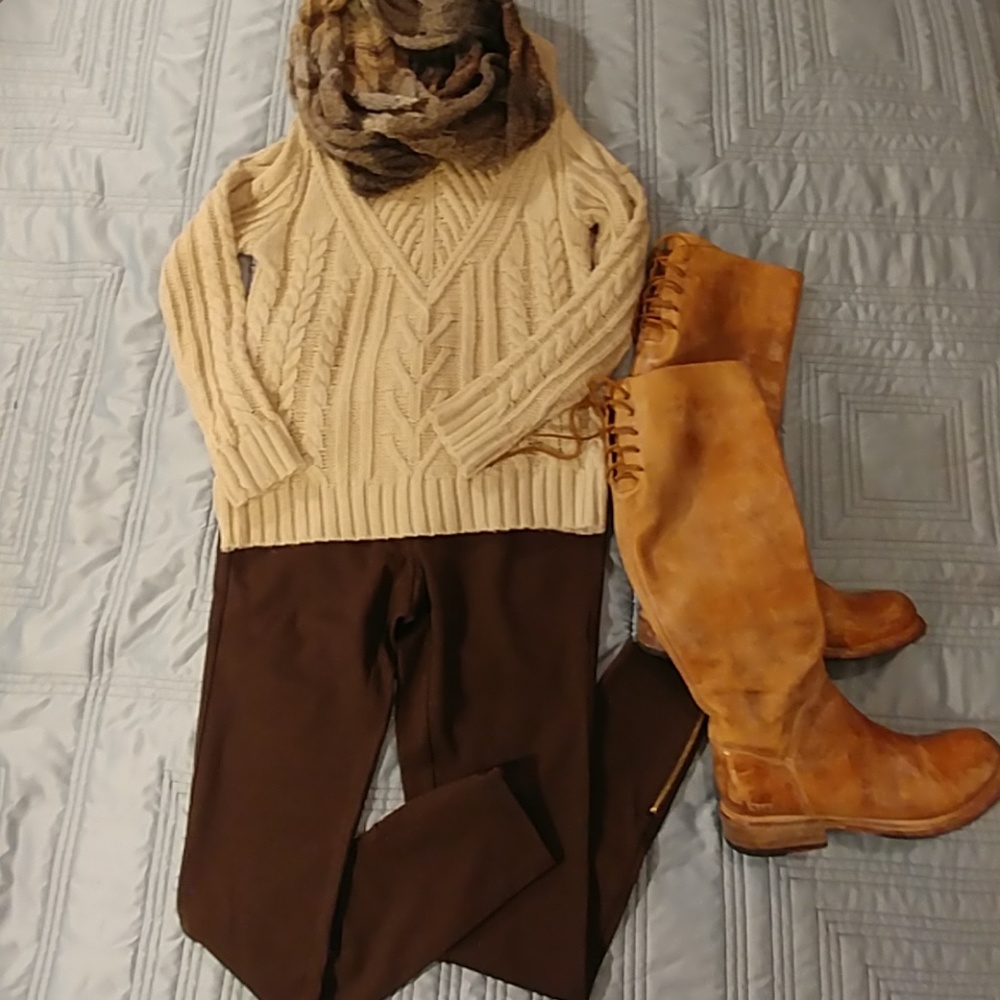 Brown Iman leggings size S